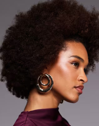 ALDO gleema spiral statement earrings in gold