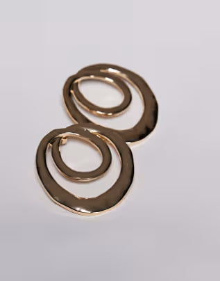 ALDO gleema spiral statement earrings in gold