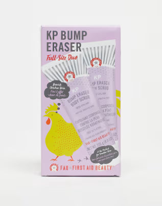 First Aid Beauty KP Bump Eraser Body Scrub Duo with 10% AHA