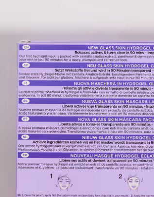 L'Oreal Revitalift Filler Glass Skin Hydrogel Glow Mask 4 Mask
