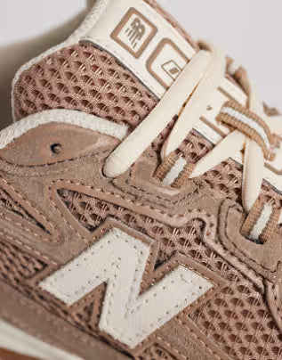 New Balance 740 suede trainers in brown