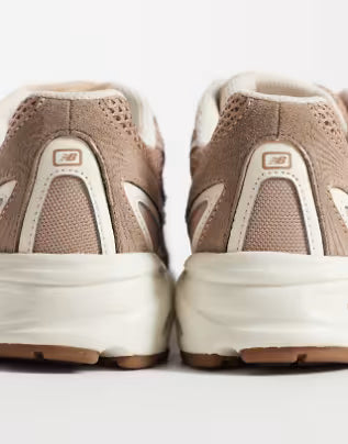 New Balance 740 suede trainers in brown